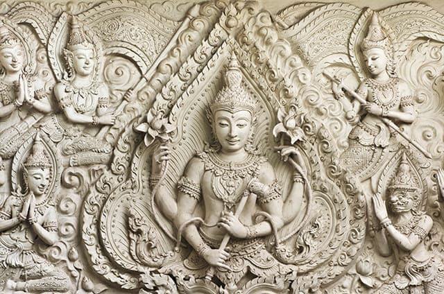 Wandbild Kinnaree Thai Kunst